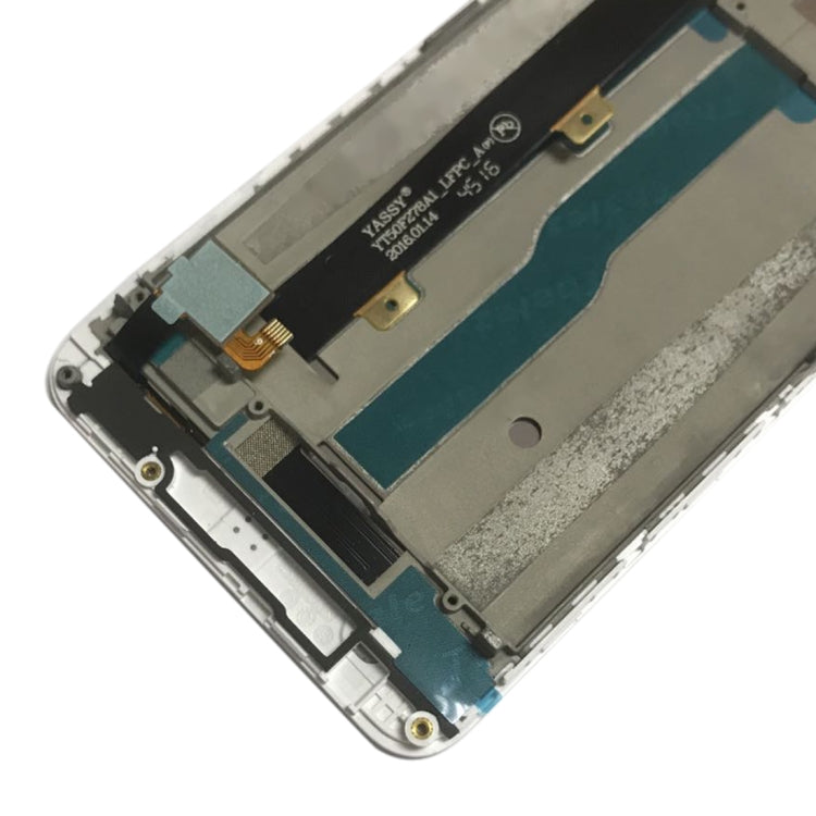 OEM LCD Screen for ZTE Blade A610 / A610C / A612  Digitizer Full Assembly with Frame（White) - For ZTE by buy2fix | Online Shopping UK | buy2fix