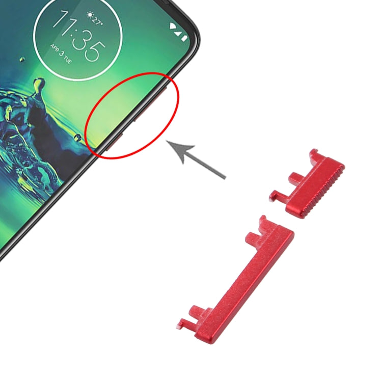 Power Button and Volume Control Button for Motorola Moto G8 Play XT2015 XT2015-2 (Red) - Others by buy2fix | Online Shopping UK | buy2fix