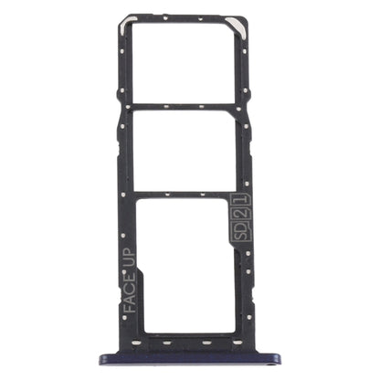 SIM Card Tray + SIM Card Tray + Micro SD Card Tray for Motorola Moto G8 Power Lite (Black) - Card Socket by buy2fix | Online Shopping UK | buy2fix