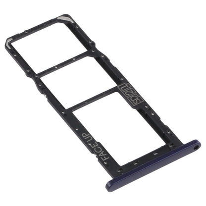 SIM Card Tray + SIM Card Tray + Micro SD Card Tray for Motorola Moto G8 Power Lite (Black) - Card Socket by buy2fix | Online Shopping UK | buy2fix