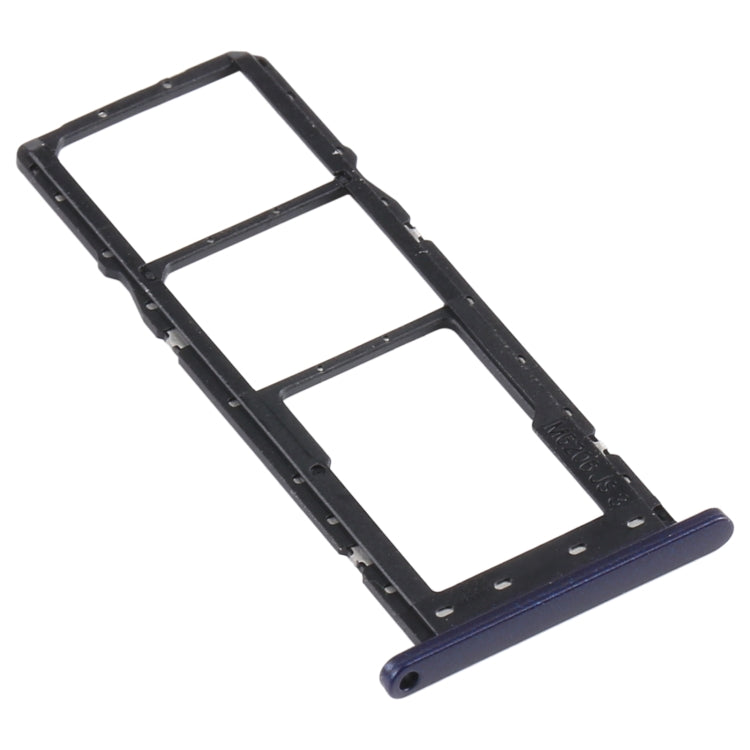 SIM Card Tray + SIM Card Tray + Micro SD Card Tray for Motorola Moto G8 Power Lite (Black) - Card Socket by buy2fix | Online Shopping UK | buy2fix