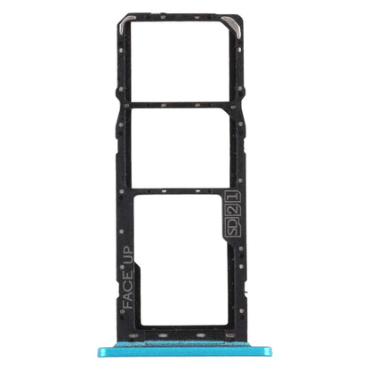 SIM Card Tray + SIM Card Tray + Micro SD Card Tray for Motorola Moto G8 Power Lite (Green) - Card Socket by buy2fix | Online Shopping UK | buy2fix