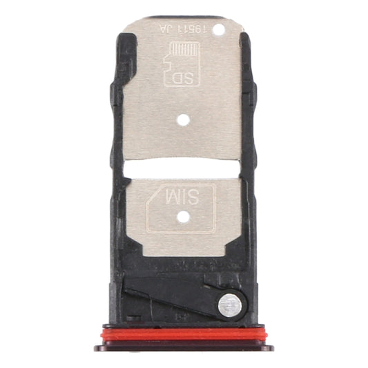 SIM Card Tray + Micro SD Card Tray for Motorola Moto Edge+ (Purple) - Card Socket by buy2fix | Online Shopping UK | buy2fix