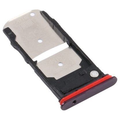 SIM Card Tray + Micro SD Card Tray for Motorola Moto Edge+ (Purple) - Card Socket by buy2fix | Online Shopping UK | buy2fix