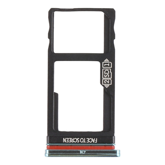 SIM Card Tray + Micro SD Card Tray for Motorola Moto One Action XT2013-1 XT2013-2 XT2013-4 (Green) - Card Socket by buy2fix | Online Shopping UK | buy2fix
