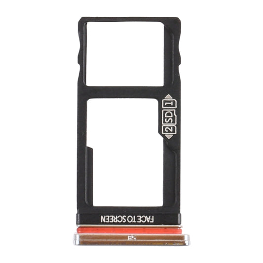 SIM Card Tray + Micro SD Card Tray for Motorola Moto One Action XT2013-1 XT2013-2 XT2013-4 (Silver) - Card Socket by buy2fix | Online Shopping UK | buy2fix