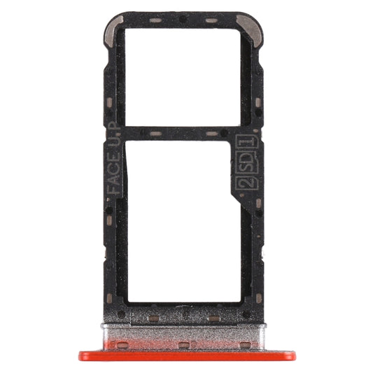 SIM Card Tray + SIM Card Tray / Micro SD Card Tray for Motorola Moto E7 Power PAMH0001IN PAMH0010IN PAMH0019IN (Red) - Card Socket by buy2fix | Online Shopping UK | buy2fix
