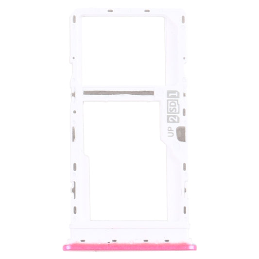 SIM Card Tray + SIM Card Tray / Micro SD Card Tray for Motorola Moto G10 XT2127-2 (Red) - Card Socket by buy2fix | Online Shopping UK | buy2fix