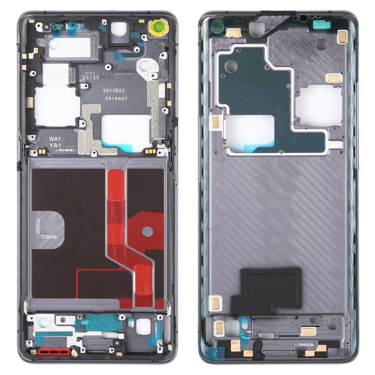 For OPPO Find X2 Pro CPH2025 PDEM30 Original Front Housing LCD Frame Bezel Plate (Black) - Frame Bezel Plate by buy2fix | Online Shopping UK | buy2fix