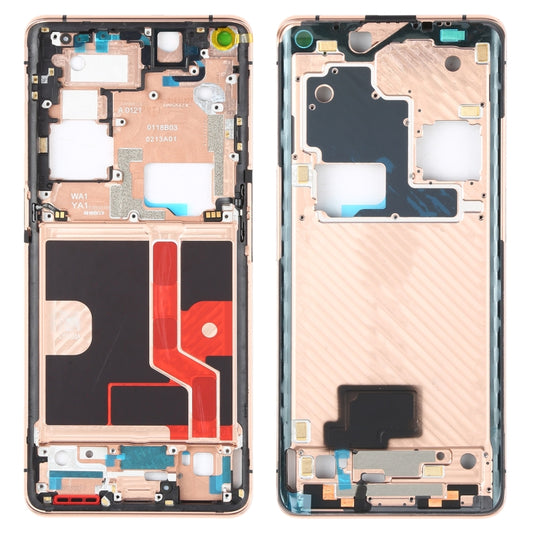 For OPPO Find X2 Pro CPH2025 PDEM30 Original Front Housing LCD Frame Bezel Plate (Gold) - Frame Bezel Plate by buy2fix | Online Shopping UK | buy2fix