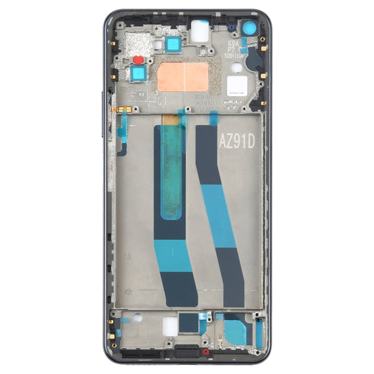 Original Front Housing LCD Frame Bezel Plate for Xiaomi Mi 11 Lite 5G / Mi 11 Youth/11 Lite 5G NE(Black) - Frame Bezel Plate by buy2fix | Online Shopping UK | buy2fix
