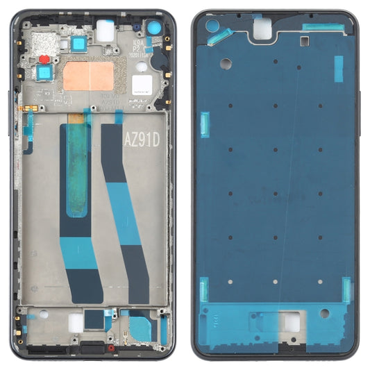 Original Front Housing LCD Frame Bezel Plate for Xiaomi Mi 11 Lite 5G / Mi 11 Youth/11 Lite 5G NE(Black) - Frame Bezel Plate by buy2fix | Online Shopping UK | buy2fix