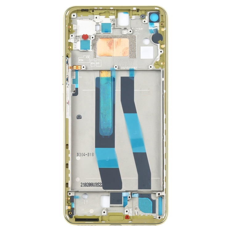 Original Front Housing LCD Frame Bezel Plate for Xiaomi Mi 11 Lite 5G / Mi 11 Youth/11 Lite 5G NE(Yellow) - Frame Bezel Plate by buy2fix | Online Shopping UK | buy2fix
