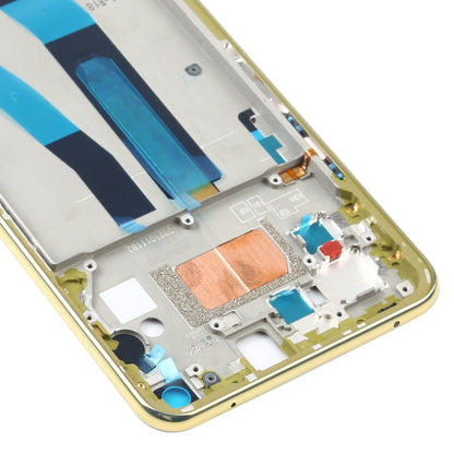 Original Front Housing LCD Frame Bezel Plate for Xiaomi Mi 11 Lite 5G / Mi 11 Youth/11 Lite 5G NE(Yellow) - Frame Bezel Plate by buy2fix | Online Shopping UK | buy2fix