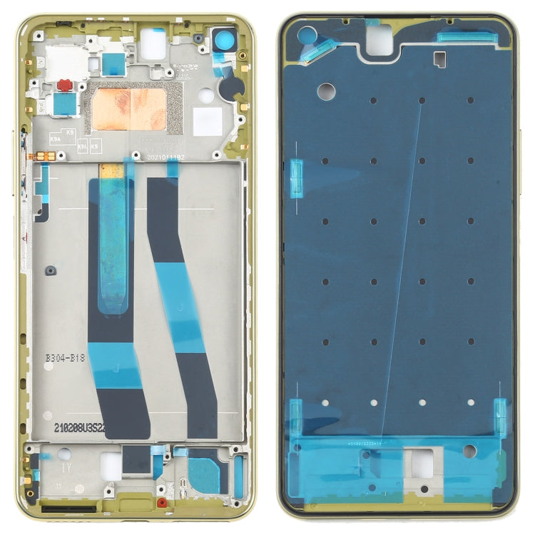 Original Front Housing LCD Frame Bezel Plate for Xiaomi Mi 11 Lite 5G / Mi 11 Youth/11 Lite 5G NE(Yellow) - Frame Bezel Plate by buy2fix | Online Shopping UK | buy2fix