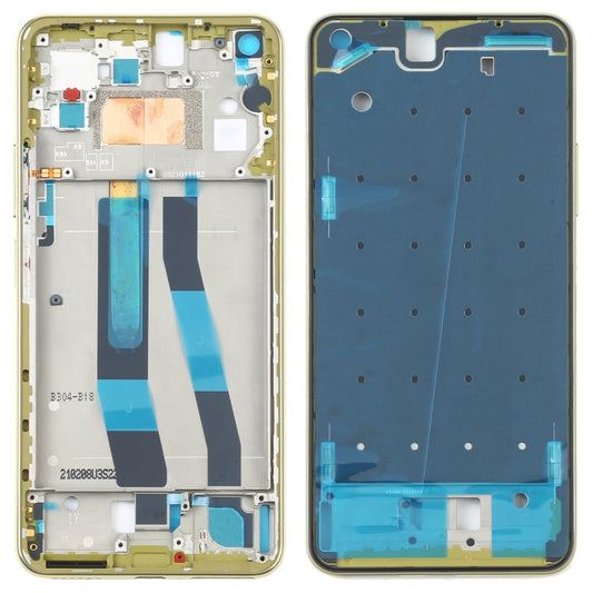 Original Front Housing LCD Frame Bezel Plate for Xiaomi Mi 11 Lite 5G / Mi 11 Youth/11 Lite 5G NE(Yellow) - Frame Bezel Plate by buy2fix | Online Shopping UK | buy2fix