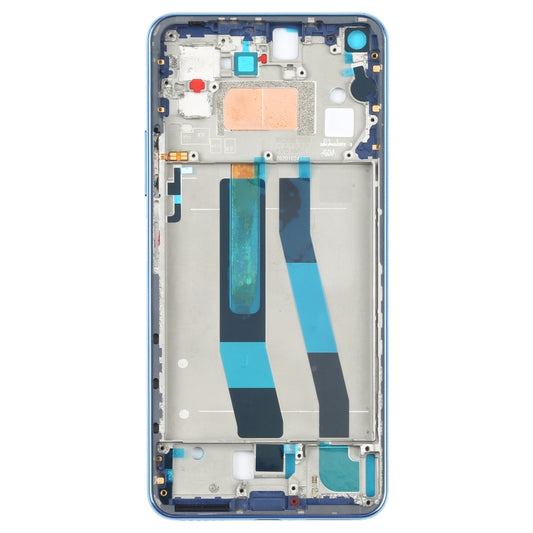 Original Front Housing LCD Frame Bezel Plate for Xiaomi Mi 11 Lite 4G M2101K9AG(Blue) - Frame Bezel Plate by buy2fix | Online Shopping UK | buy2fix
