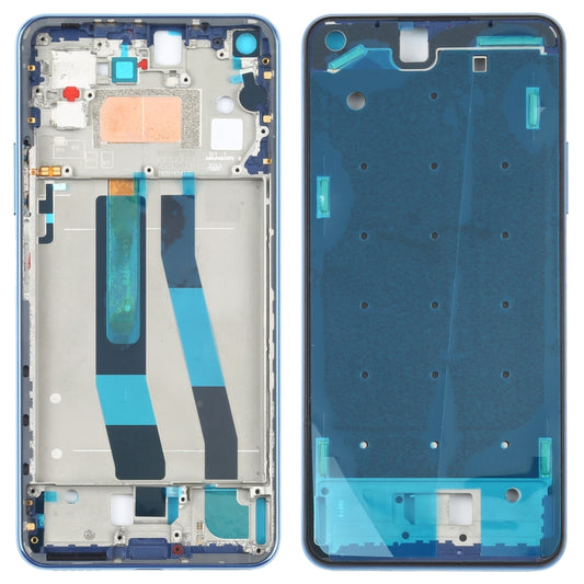 Original Front Housing LCD Frame Bezel Plate for Xiaomi Mi 11 Lite 4G M2101K9AG(Blue) - Frame Bezel Plate by buy2fix | Online Shopping UK | buy2fix
