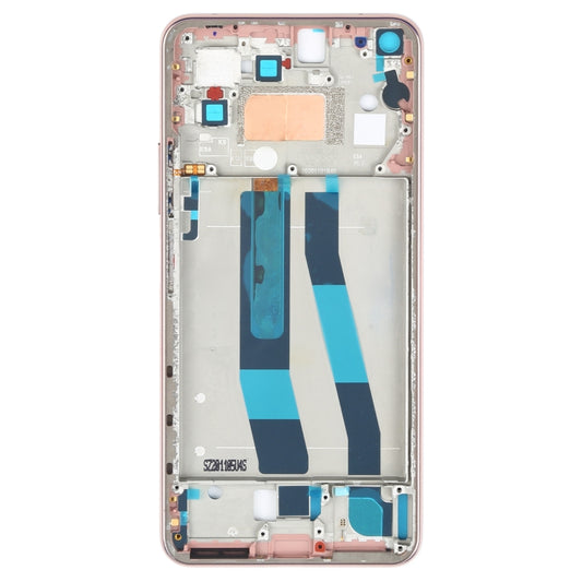Original Front Housing LCD Frame Bezel Plate for Xiaomi Mi 11 Lite 4G M2101K9AG(Rose Gold) - Frame Bezel Plate by buy2fix | Online Shopping UK | buy2fix