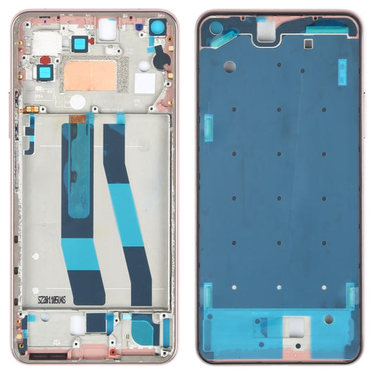 Original Front Housing LCD Frame Bezel Plate for Xiaomi Mi 11 Lite 4G M2101K9AG(Rose Gold) - Frame Bezel Plate by buy2fix | Online Shopping UK | buy2fix