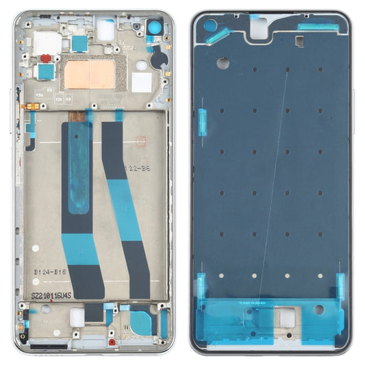 Original Front Housing LCD Frame Bezel Plate for Xiaomi Mi 11 Lite 4G M2101K9AG(Silver) - Frame Bezel Plate by buy2fix | Online Shopping UK | buy2fix