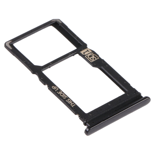 SIM Card Tray + Micro SD Card Tray for Motorola Moto G Stylus 2020 (Black) - Card Socket by buy2fix | Online Shopping UK | buy2fix