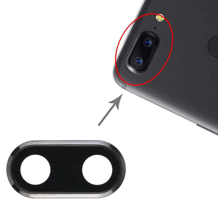 For OnePlus 5T / 5 Camera Lens Cover (Black) - Camera Series by buy2fix | Online Shopping UK | buy2fix
