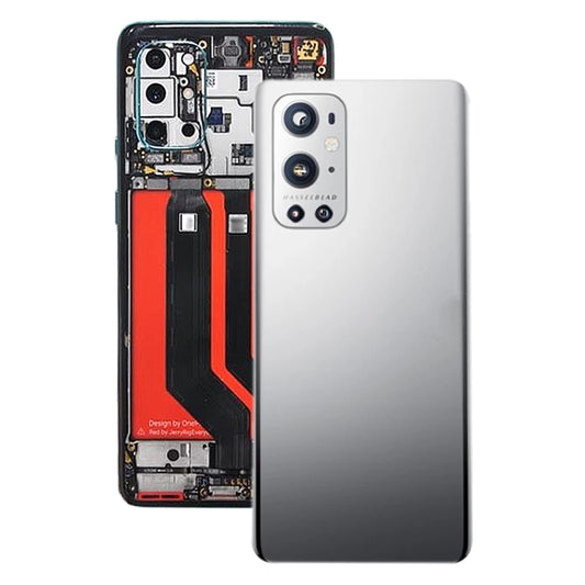 For OnePlus 9 Pro Battery Back Cover With Camera Lens (Silver) - Back Cover by buy2fix | Online Shopping UK | buy2fix