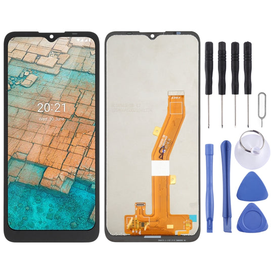 LCD-Bildschirm und Digitizer-Vollmontage für Nokia C20 (Schwarz)