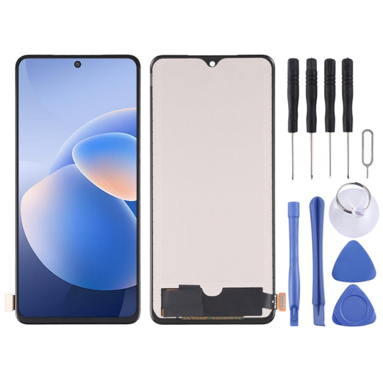 TFT-Material LCD-Bildschirm und Digitizer-Vollmontage für Vivo X60 / X60 (China) V2046A / X60t V2085A / X60s V2059A / X70 V2133A, V2104, unterstützt keine Fingerabdruckerkennung