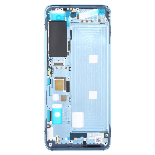 Original Front Housing LCD Frame Bezel Plate for Xiaomi Mi 10S(Blue) - Frame Bezel Plate by buy2fix | Online Shopping UK | buy2fix