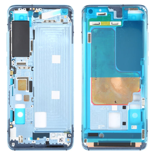 Original Front Housing LCD Frame Bezel Plate for Xiaomi Mi 10S(Blue) - Frame Bezel Plate by buy2fix | Online Shopping UK | buy2fix