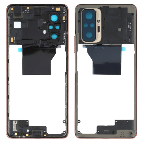 Plaque de lunette de cadre central pour Xiaomi Redmi Note 10 Pro Max / Redmi Note 10 Pro / Redmi Note 10 Pro (Inde) M2101K6P M2101K6G M2101K6I (Or)
