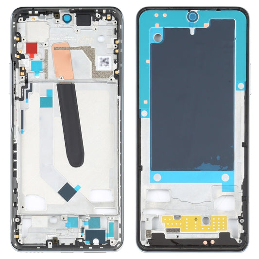 Original Front Housing LCD Frame Bezel Plate for Xiaomi Poco F3 M2012K11AG (White) - Frame Bezel Plate by buy2fix | Online Shopping UK | buy2fix