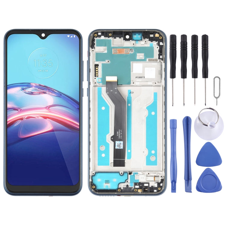 TFT LCD Screen for Motorola Moto E (2020)Digitizer Full Assembly with Frame (Blue) - LCD Screen by buy2fix | Online Shopping UK | buy2fix