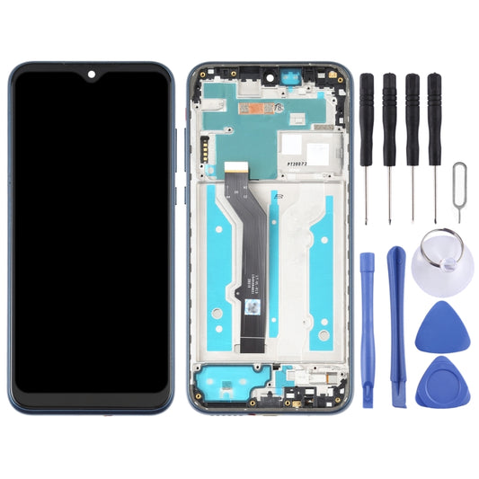 TFT LCD Screen for Motorola Moto E (2020)Digitizer Full Assembly with Frame (Blue) - LCD Screen by buy2fix | Online Shopping UK | buy2fix