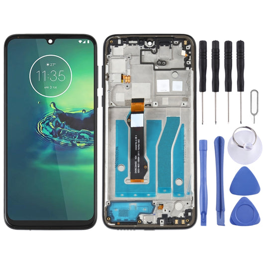 TFT LCD Screen for Motorola Moto G8 Plus XT2019 XT2019-2 Digitizer Full Assembly with Frame (Black) - LCD Screen by buy2fix | Online Shopping UK | buy2fix