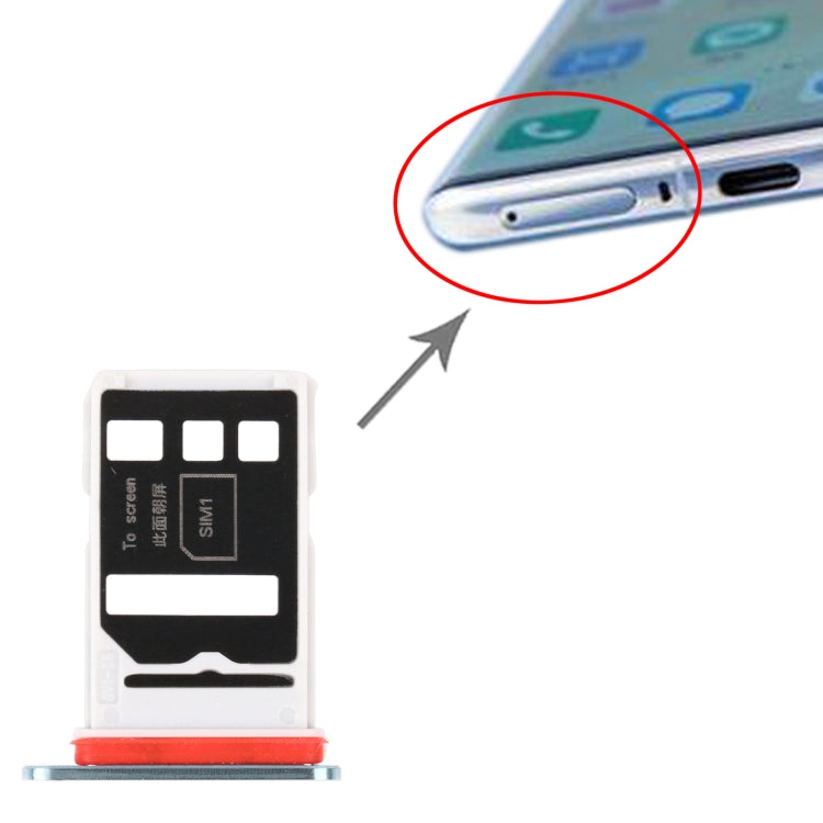 SIM Card Tray + SIM Card Tray for Huawei Nova 8 Pro 5G (Green) by buy2fix