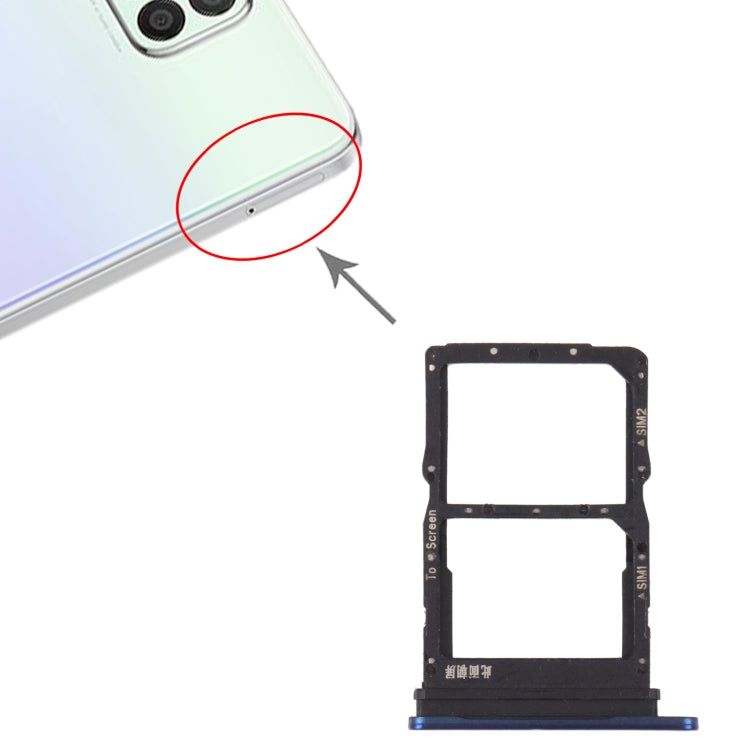 SIM Card Tray + SIM Card Tray for Huawei Nova 8 SE (Blue) by buy2fix
