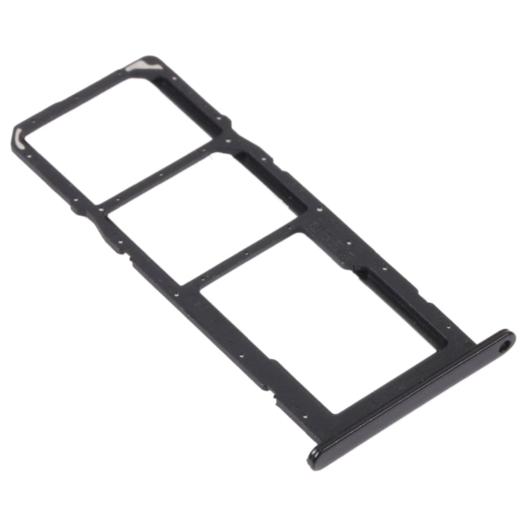 SIM Card Tray + SIM Card Tray + Micro SD Card Tray for Huawei Y7a (Black) by buy2fix