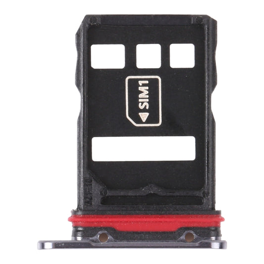 SIM Card Tray + NM Card Tray for Huawei Mate 40 Pro (Black) by buy2fix
