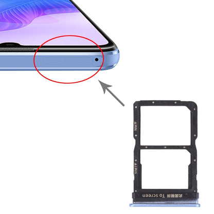 SIM Card Tray + NM Card Tray for Huawei Enjoy 20 Pro (Purple) by buy2fix
