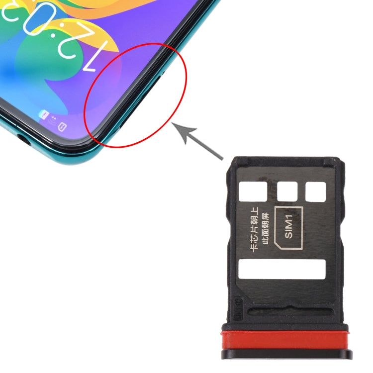 SIM Card Tray + SIM Card Tray for Honor Play4 Pro (Black) by buy2fix