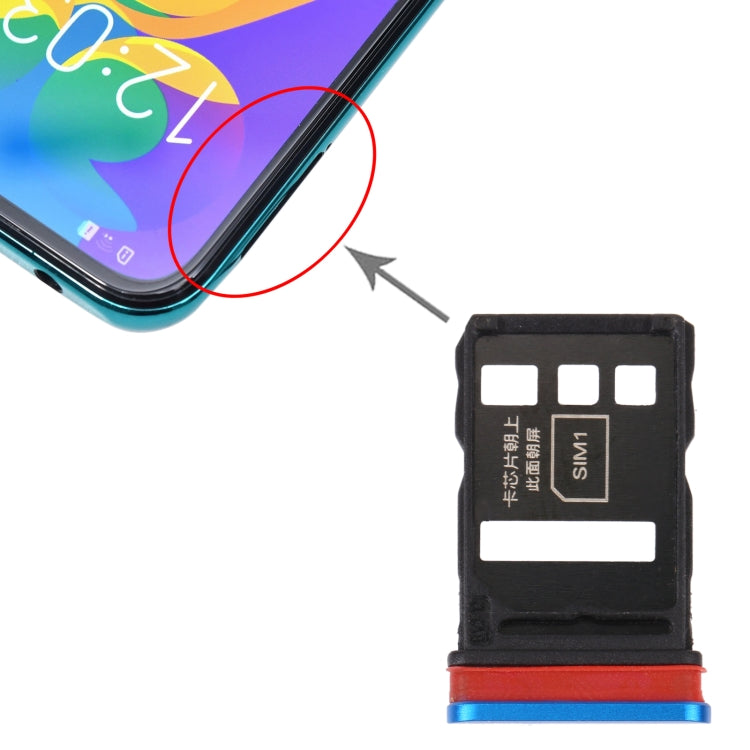 SIM Card Tray + SIM Card Tray for Honor Play4 Pro (Blue) by buy2fix