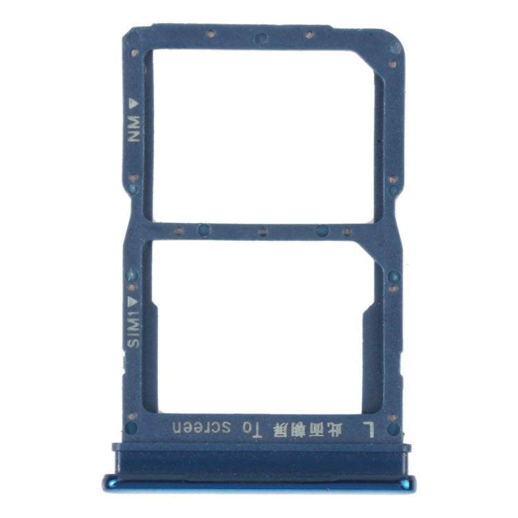 SIM Card Tray + NM Card Tray for Huawei P Smart S (Blue) by buy2fix