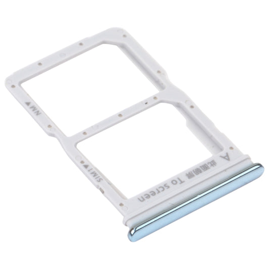 SIM Card Tray + NM Card Tray for Huawei P Smart S (Silver) by buy2fix