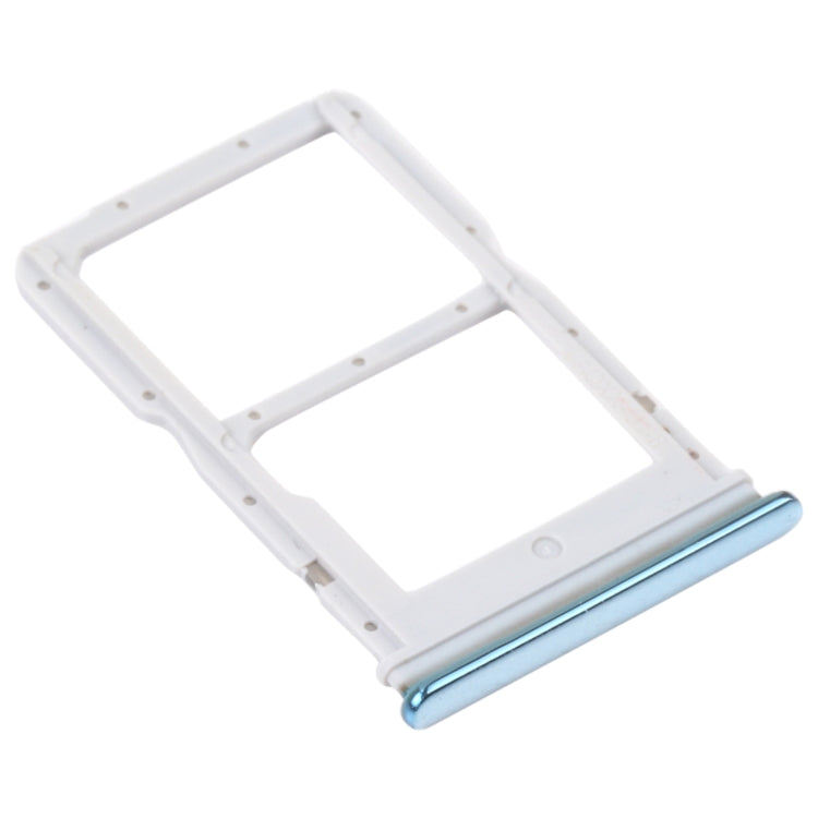 SIM Card Tray + NM Card Tray for Huawei P Smart S (Silver) by buy2fix