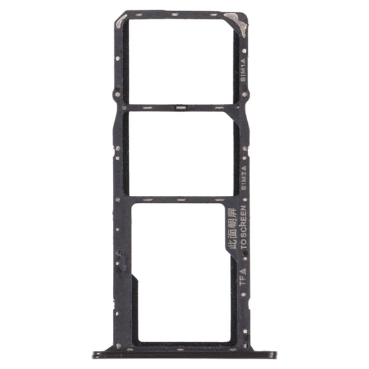 SIM Card Tray + SIM Card Tray + Micro SD Card Tray for Honor 8S 2020 (Black) by buy2fix