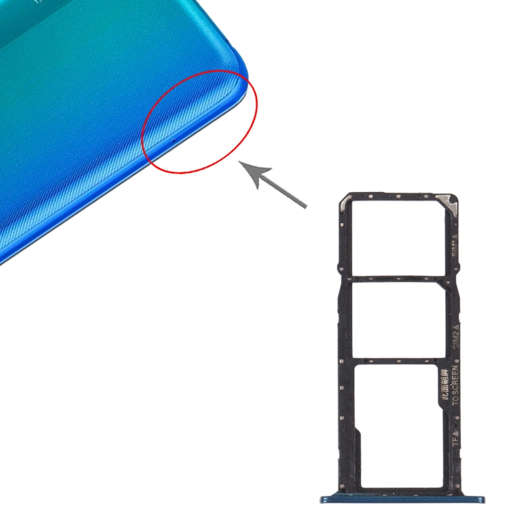 SIM Card Tray + SIM Card Tray + Micro SD Card Tray for Honor 8S 2020 (Green) by buy2fix