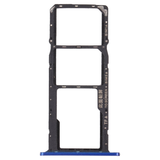 SIM Card Tray + SIM Card Tray + Micro SD Card Tray for Honor 8S 2020 (Blue) by buy2fix